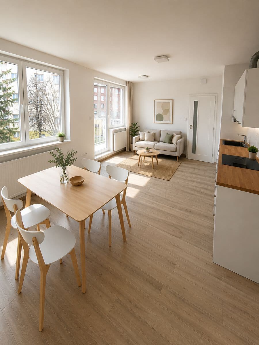 Аренда квартиры 2+kk 52 м² — Praha 10